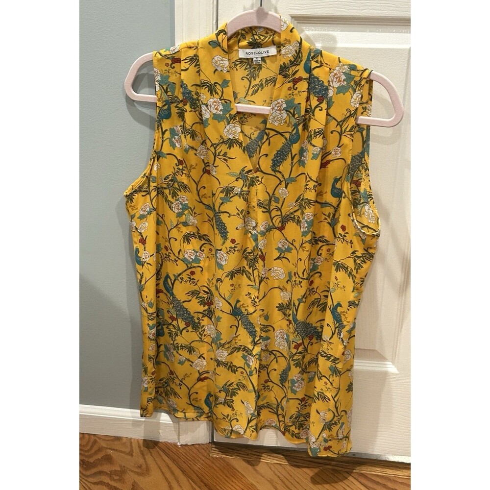 Rose & Olive Colorful Sleeveless Top Size XL